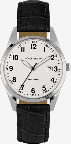 Jacques Lemans Analog Watch in White: front