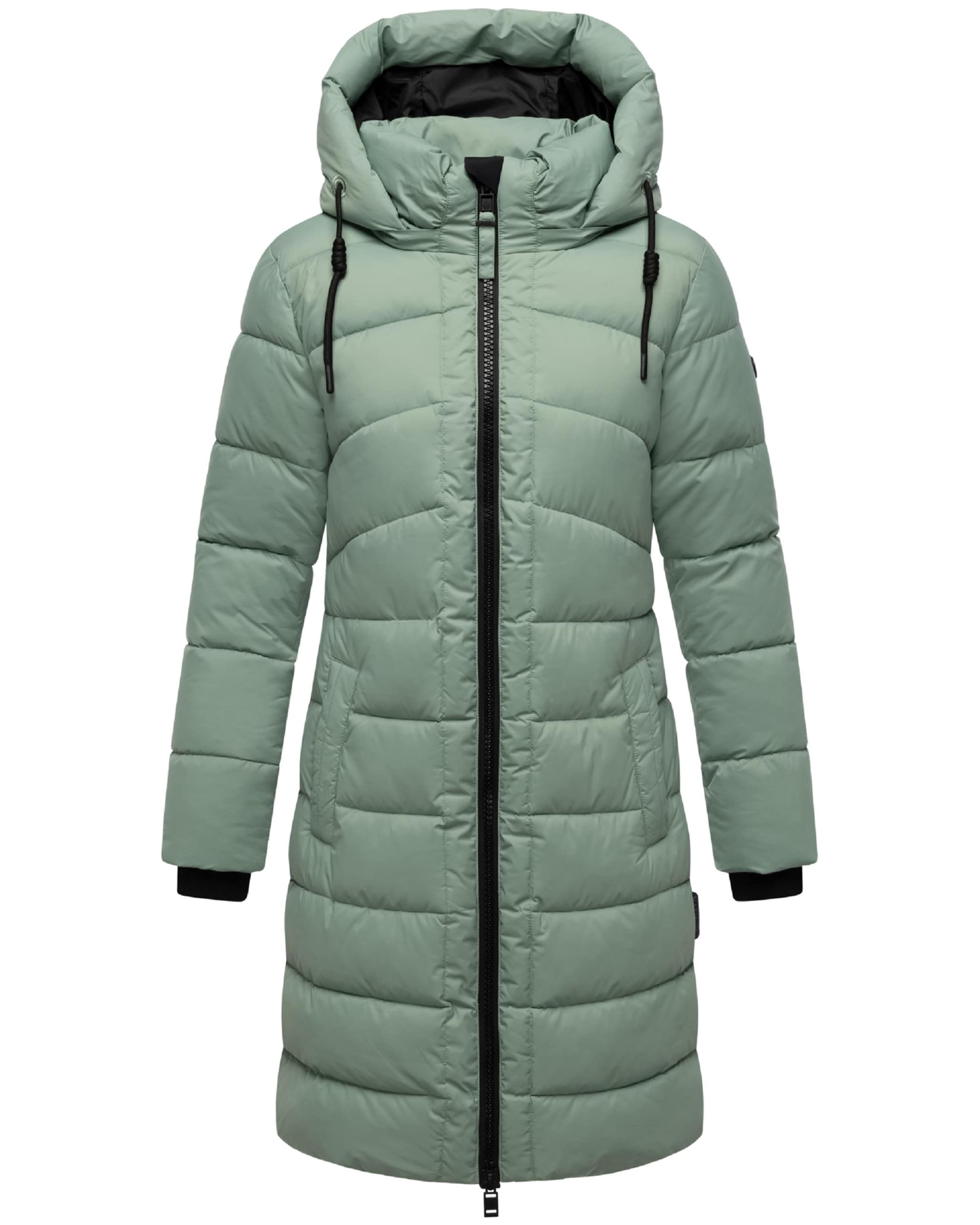 MARIKOO Mantel 'Kaltnäschen 16' in Grün: Vorderseite