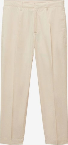 MANGO MAN Pleated Pants 'Clay' in Yellow: front