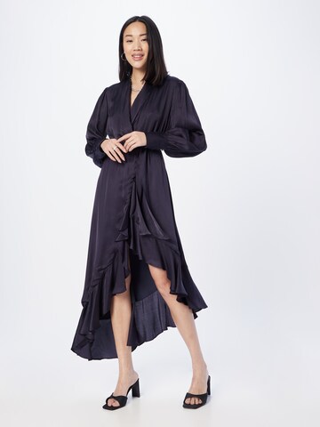 Robe 'AALIYAH' Bardot en bleu