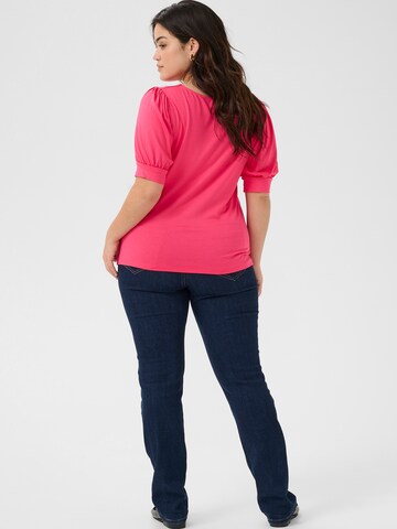KAFFE CURVE Shirt in Pink