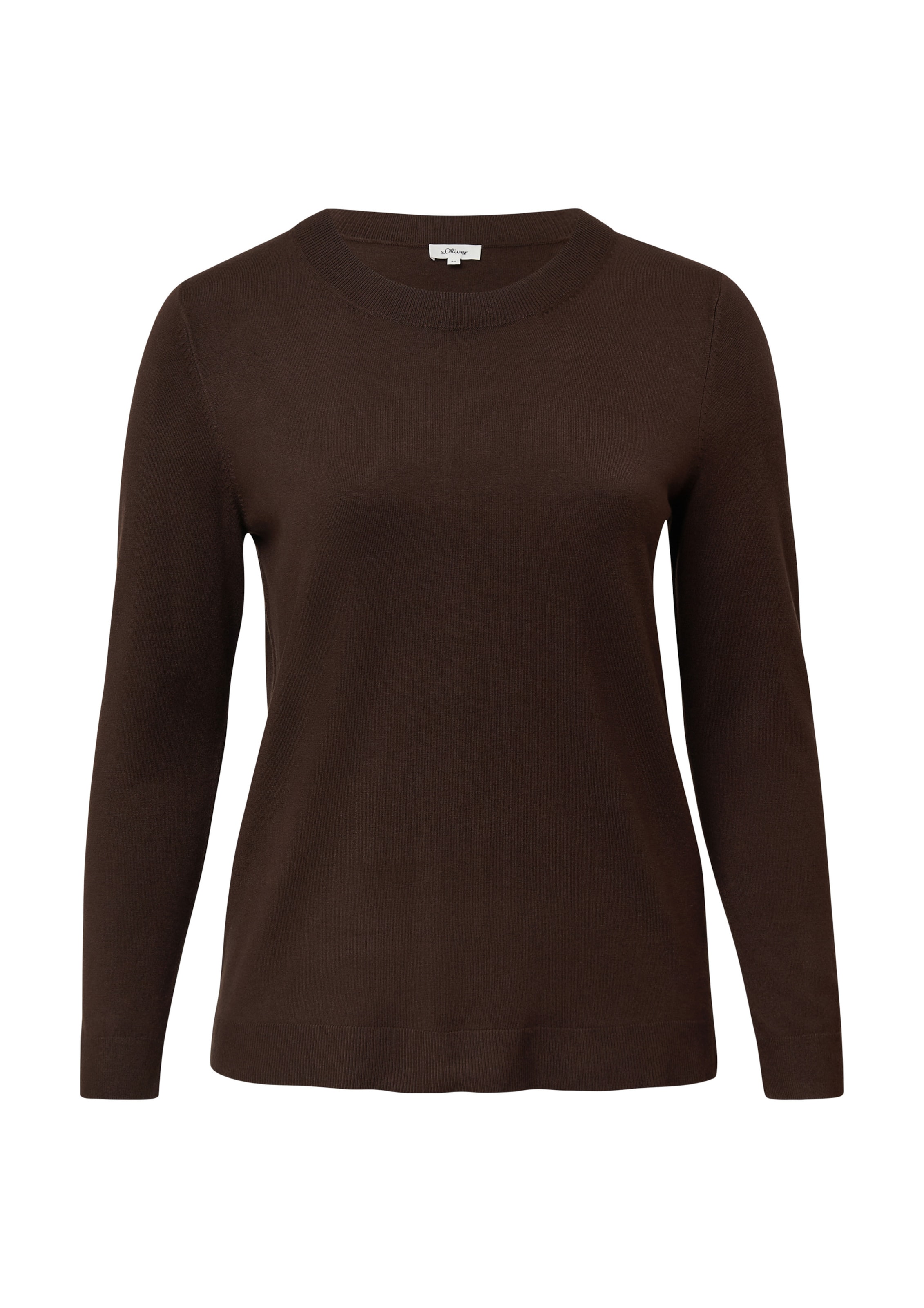 s.Oliver Strickpullover ' ' in Braun: Vorderseite