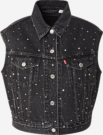 LEVI'S ®Prsluk 'Shrunken '90s Trucker Vest' - crna boja: prednji dio