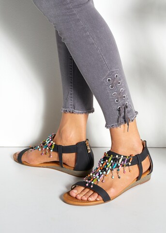 LASCANA Sandals in Black