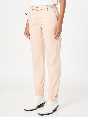ESPRIT Slim fit Chino trousers in Beige: front