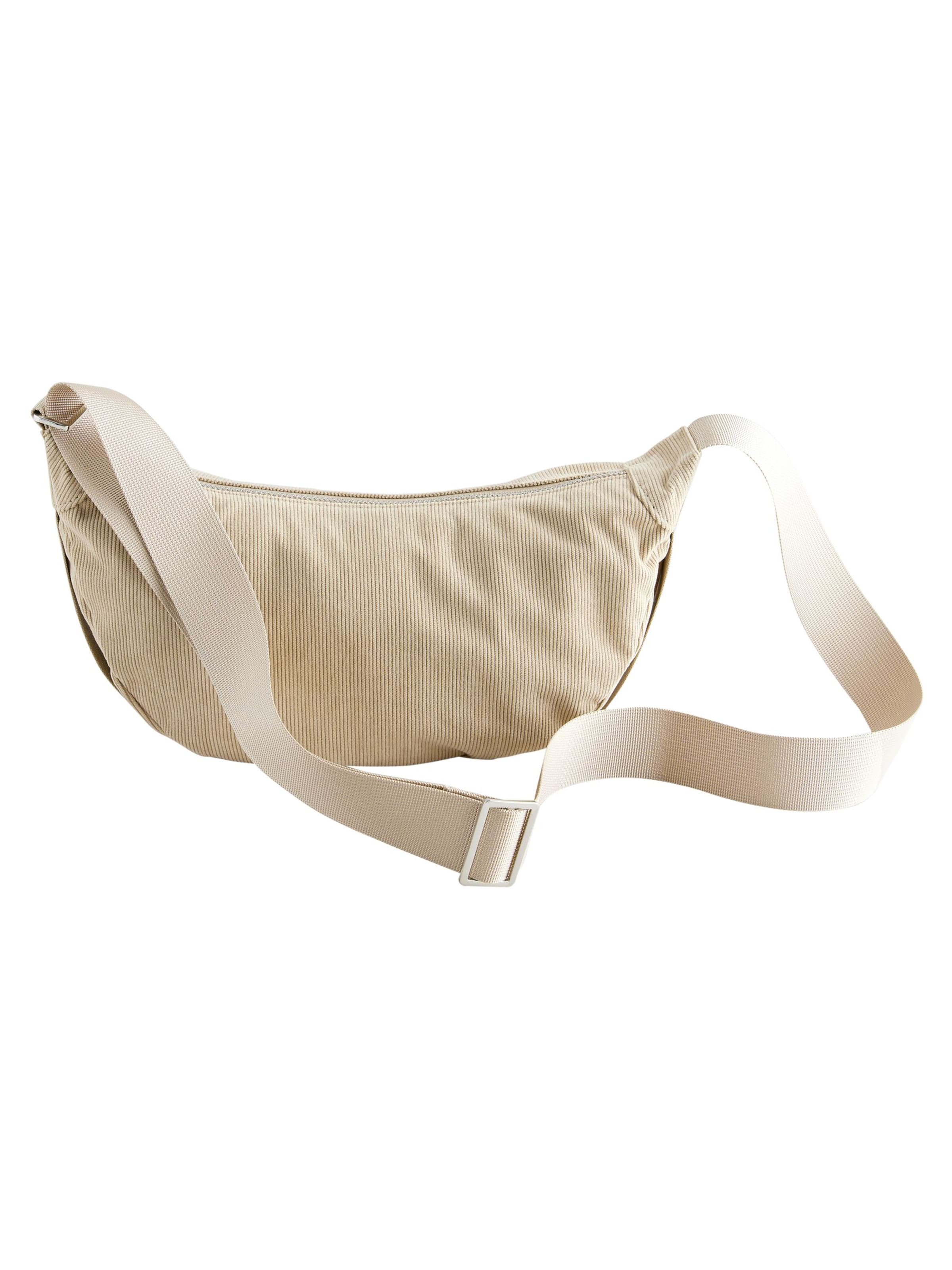 Next Cord Effect Sling Bag Standard in Grau: Vorderseite