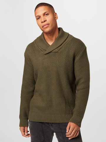 ABOUT YOU Sweater 'Albert' in Green: front