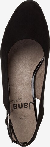 JANA Slingback pumps i svart