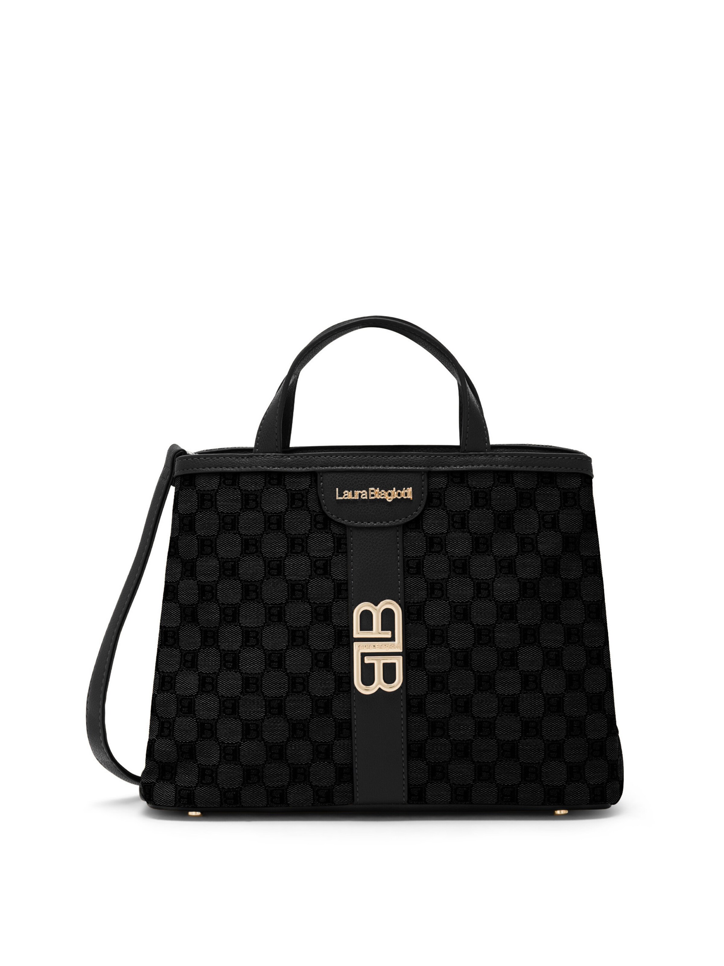 Borsa a mano 'Delray 3' di Laura Biagiotti in nero: frontale