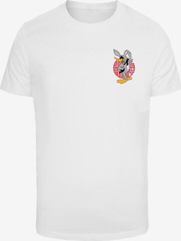 T-Shirt 'Looney Tunes' Merchcode en blanc : devant