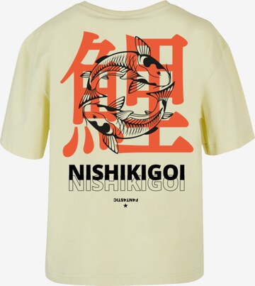 F4NT4STIC Shirt 'Nishikigoi Japan' in Geel