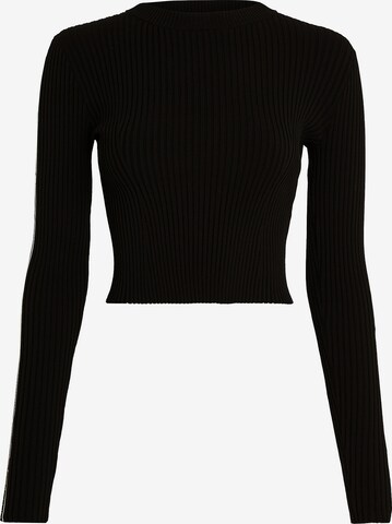 Tommy Jeans Sweater in Black: front