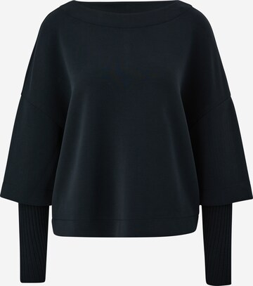 Sweat-shirt 'Scuba' s.Oliver BLACK LABEL en bleu : devant