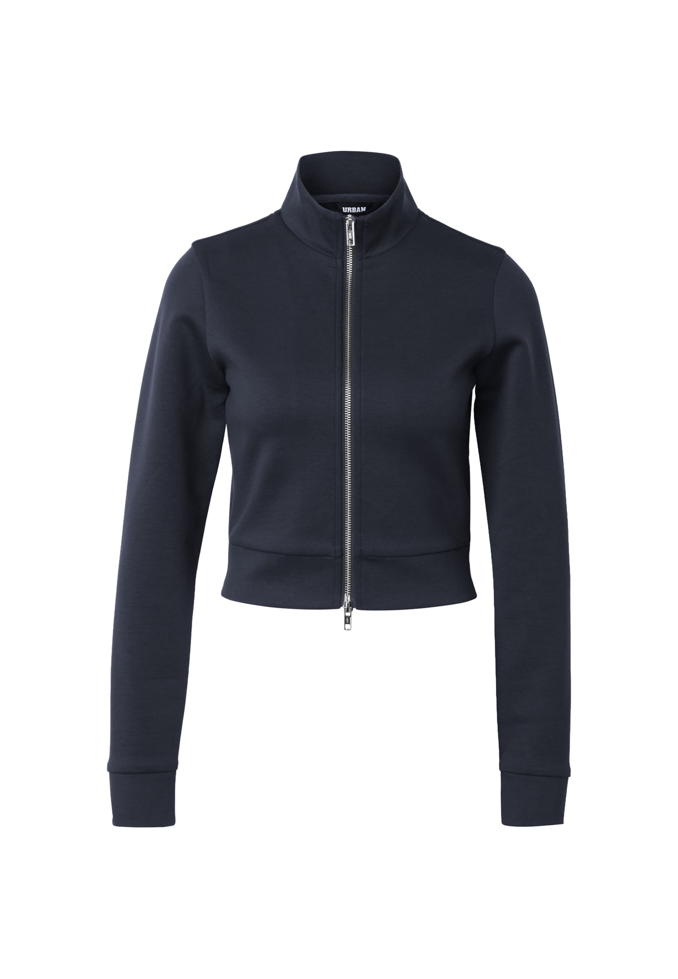 Urban Classics - Sudadera con cremallera en azul: frente