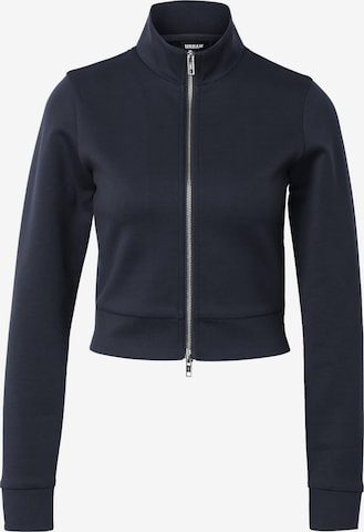 Urban Classics - Sudadera con cremallera en azul: frente