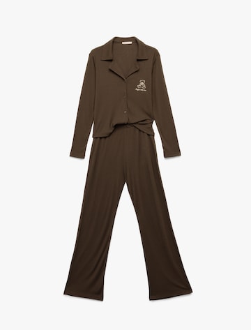 Koton Pyjama in Braun: Vorderseite