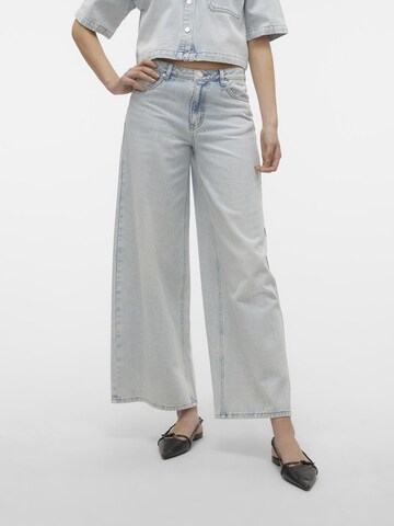 VERO MODA Wide leg Jeans 'ANNET' in Blauw