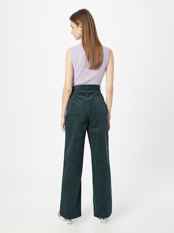 Monki - Pierna ancha Pantalón en verde