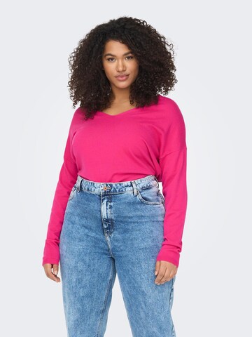 ONLY Carmakoma Sweater 'Lella' in Pink: front