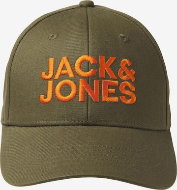 Casquette JACK & JONES en vert : devant