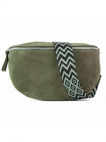 Marsupio 'NOA large' di lePelou in verde: frontale