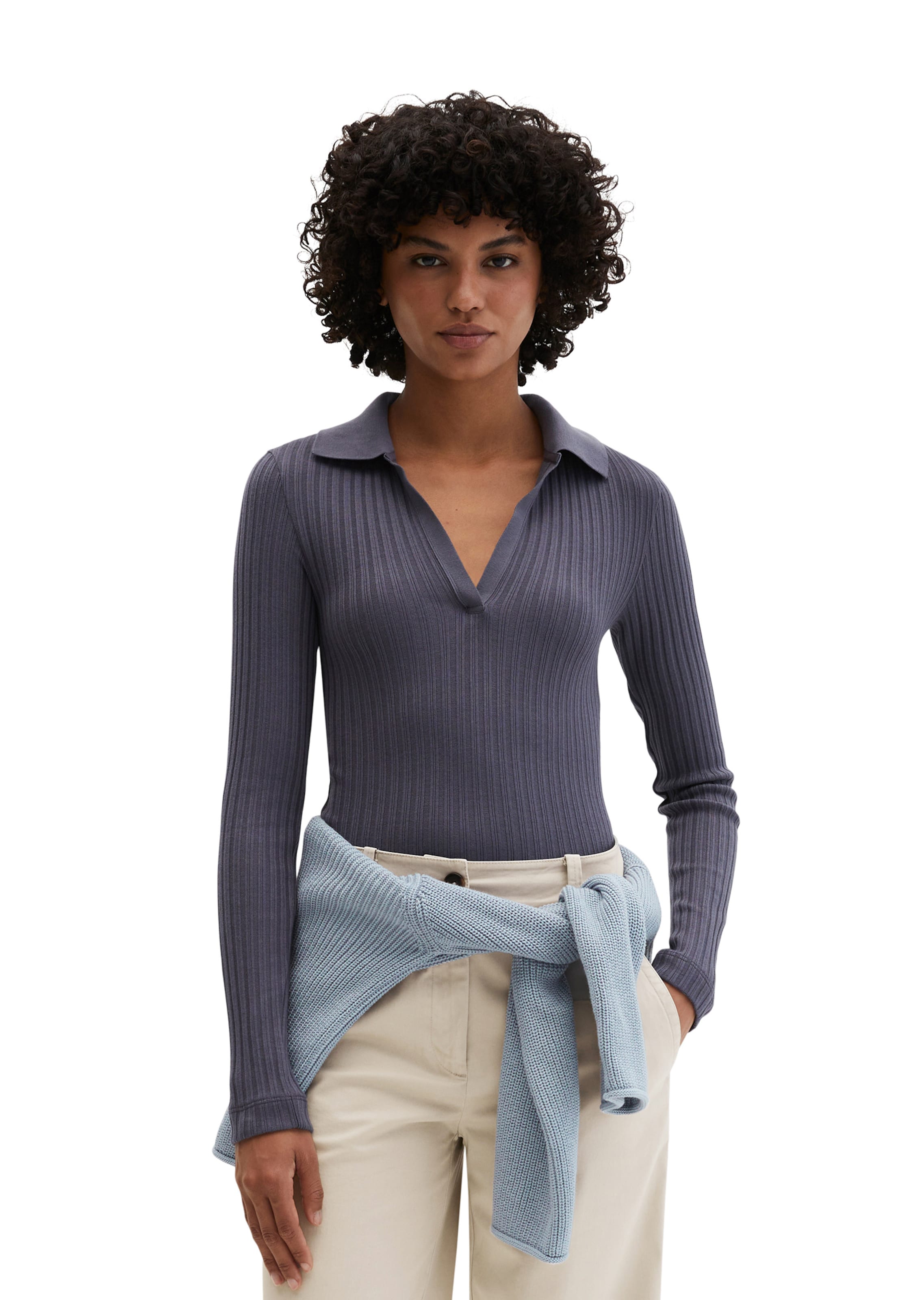 Marc O'Polo Shirt in Grijs: voorkant