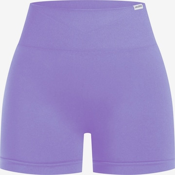Skinny Pantalon de sport Smilodox en violet : devant