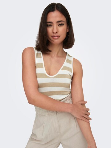 ONLY - Top 'LIRA' en beige