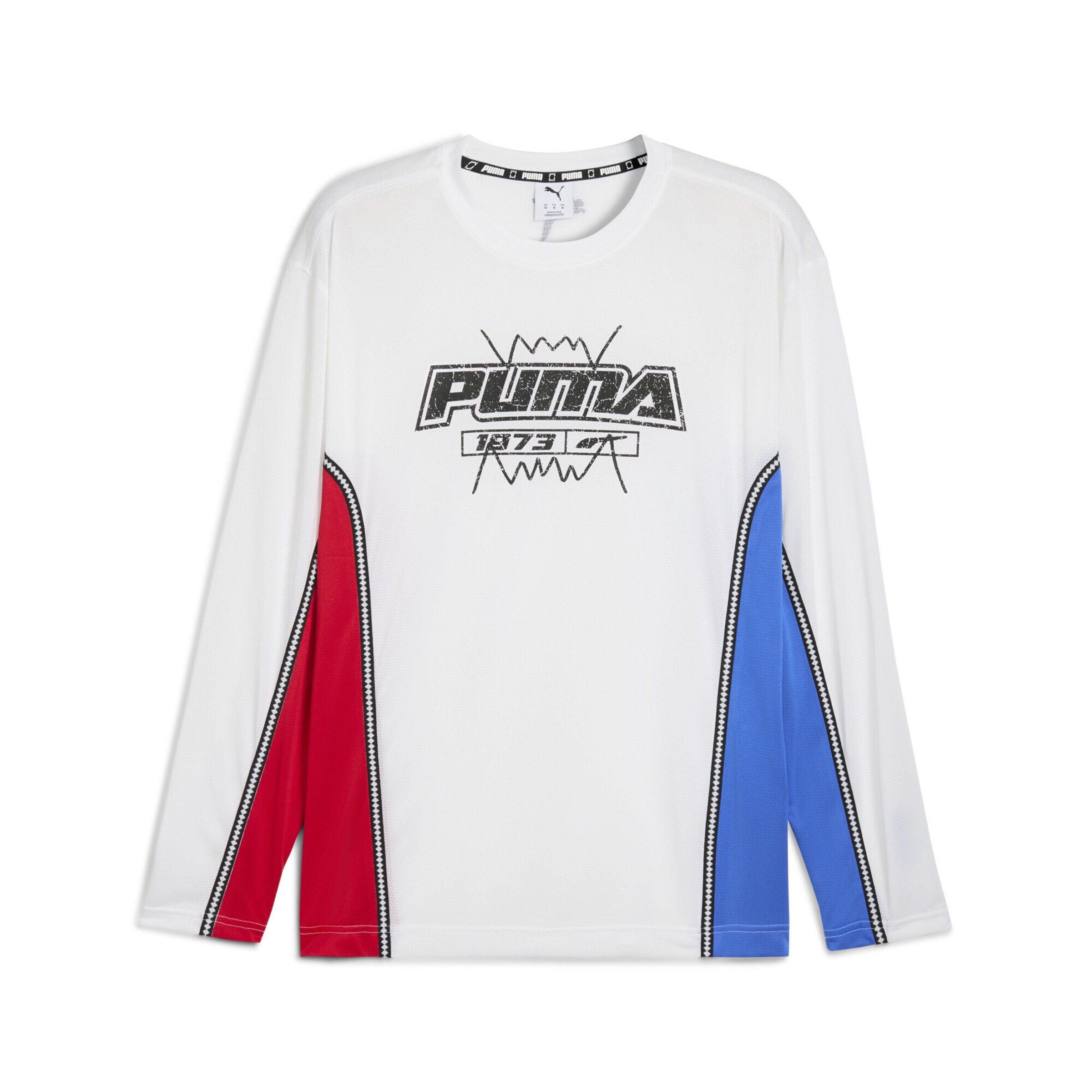 PUMA Performance shirt 'Hoopaverse Shooting' in White: front