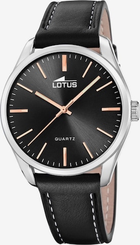 Lotus Analoog horloge 'Watch Minimalist For Him' in Zwart: voorkant
