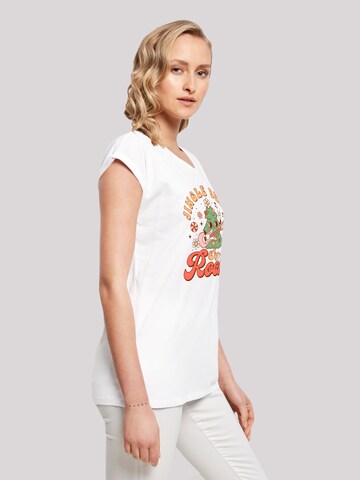 F4NT4STIC Shirt 'Jingle Bell Rockin Christmas' in Wit