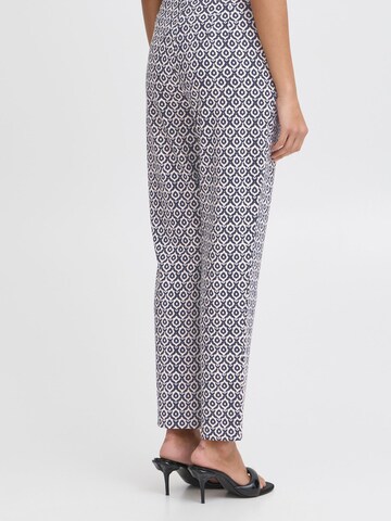 Regular Pantalon ' IHKATE PRINT ' ICHI en bleu