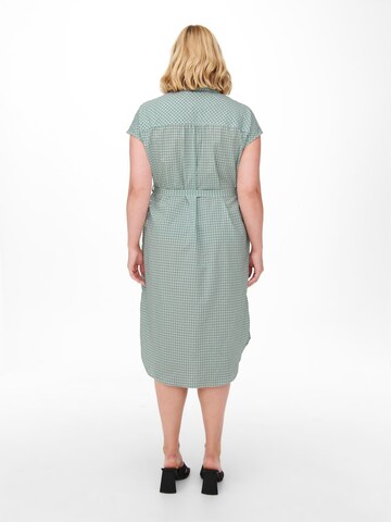 ONLY Carmakoma Shirt Dress 'ANIMA' in Green