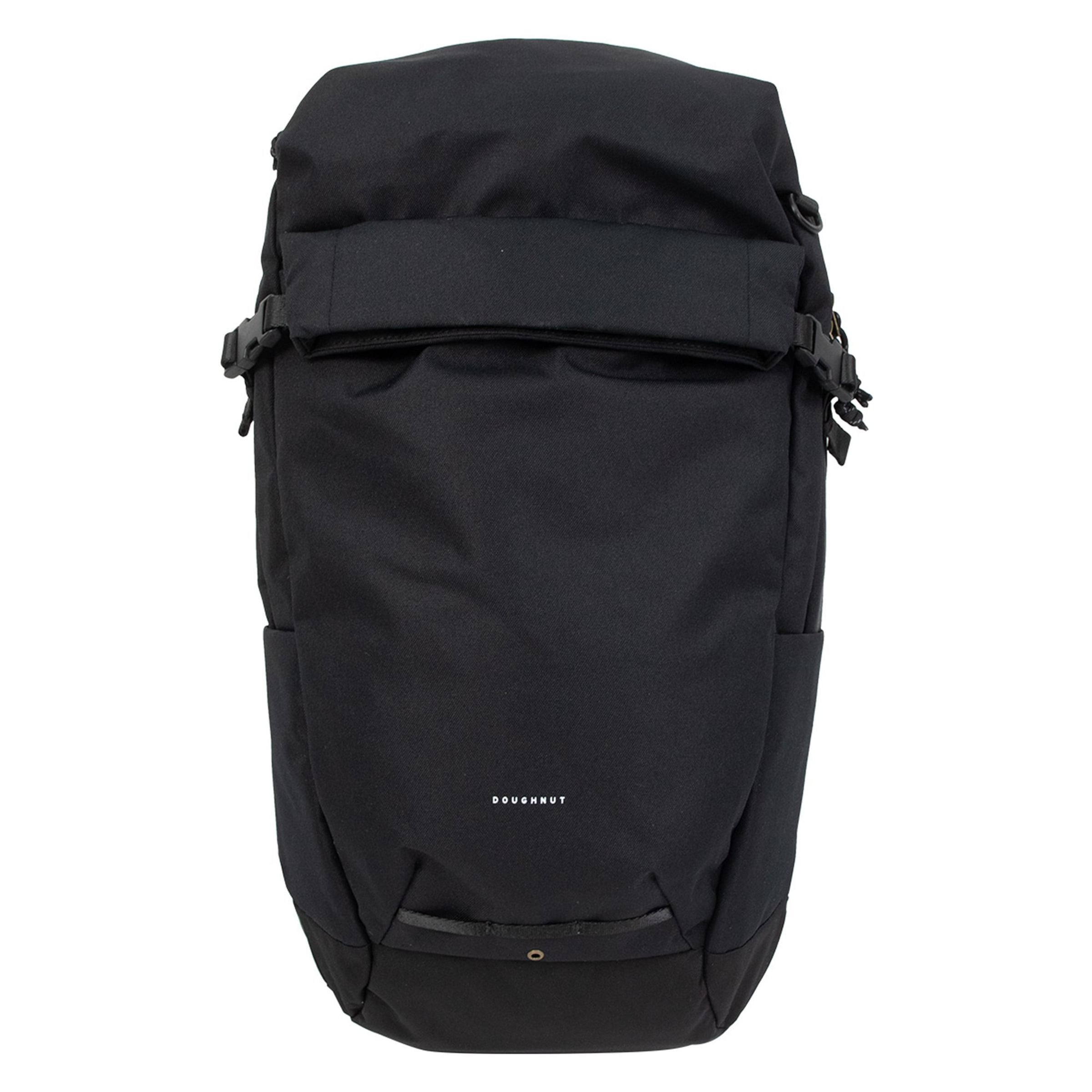 Doughnut Backpack in Black: front