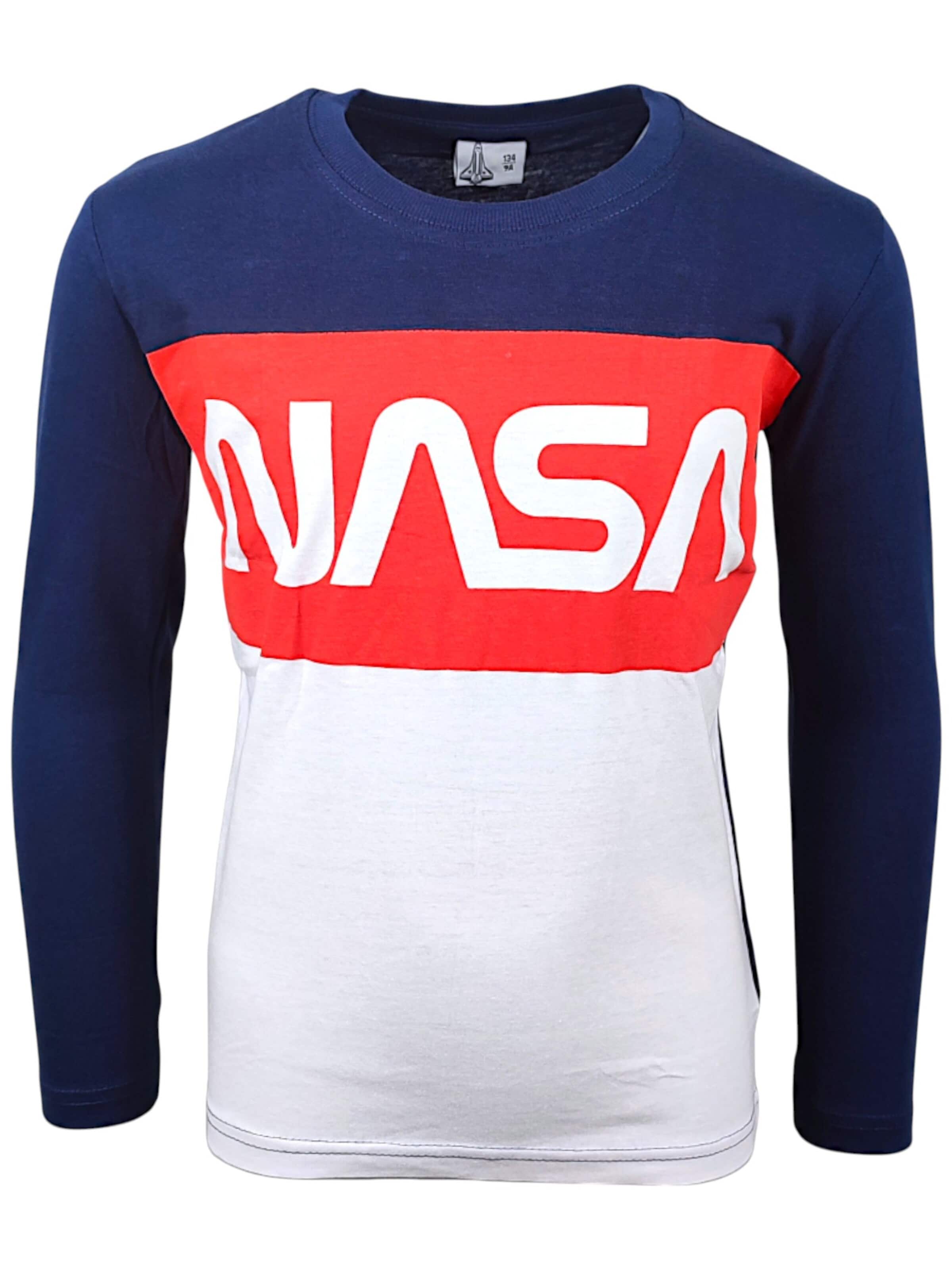 NASA Shirt 'NASA'‌‌‌‌‌‌‌‌‌‌ in Blau: Vorderseite