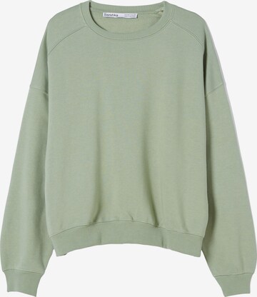 Bershka Sweatshirt in Grün: predná strana