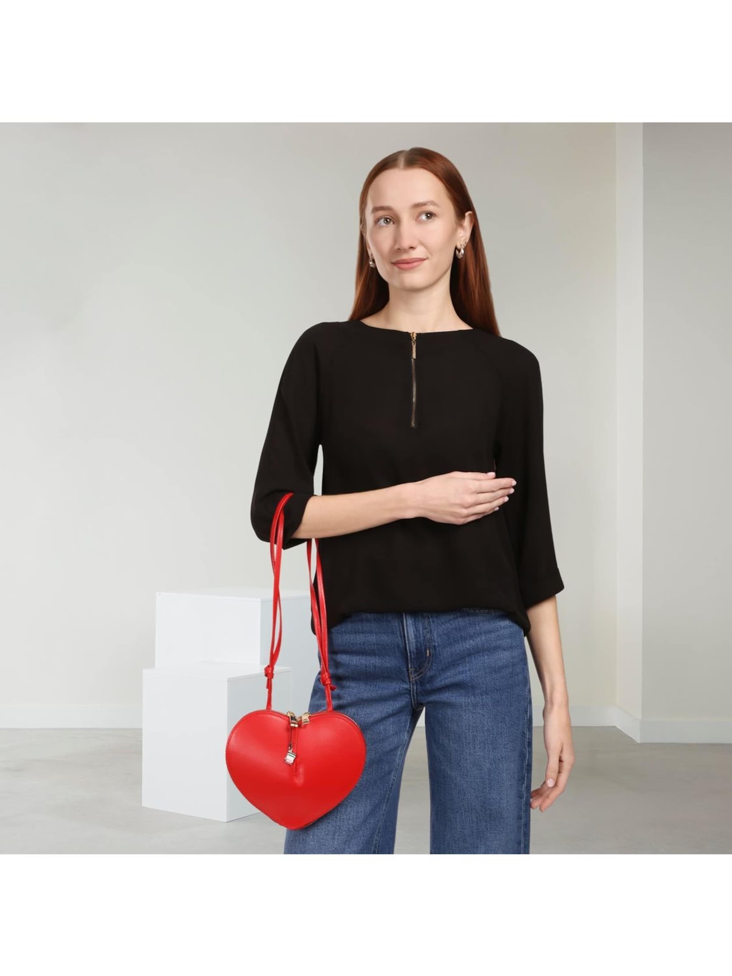 Florence Shoulder Bag in Red