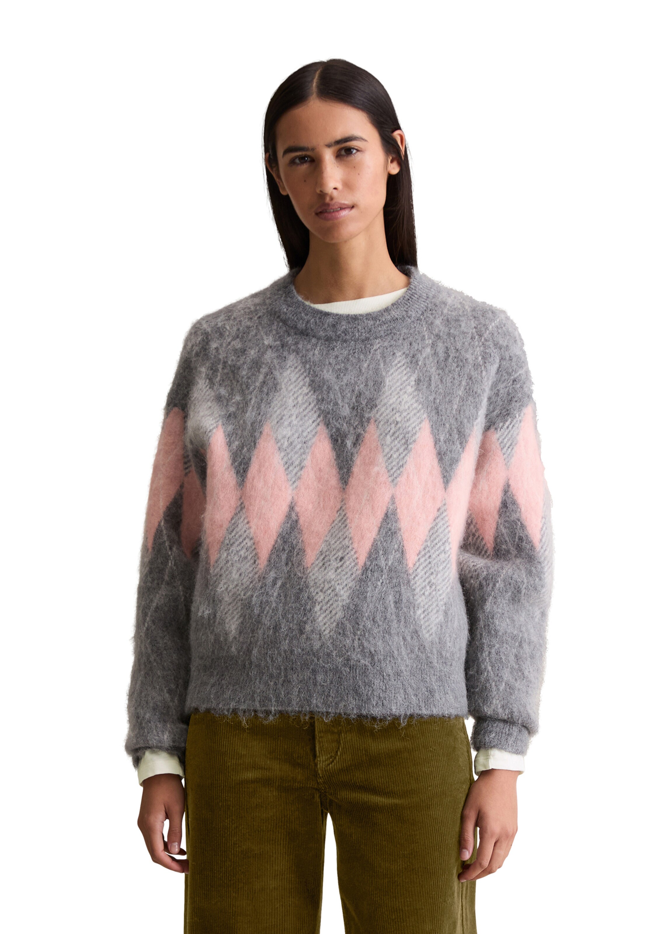 Pull-over Marc O'Polo DENIM en gris : devant