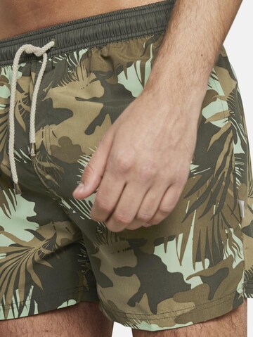 TOM TAILOR Board Shorts 'Lumos' in Green