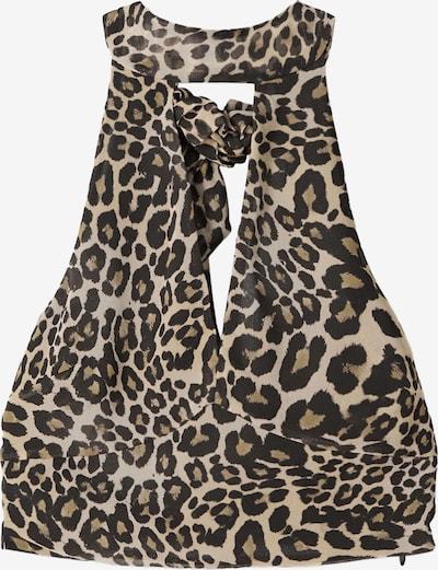 Bershka Top in L in Beige / Brocade / Black, Item view