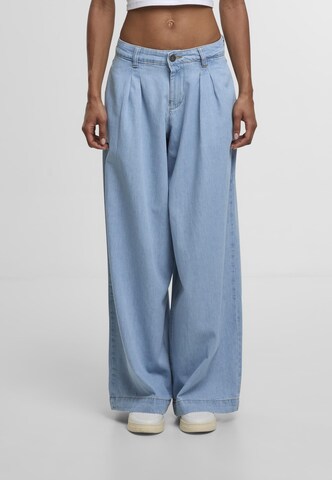 Urban Classics Wide Leg Jeans in Blau: Vorderseite