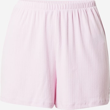 Abercrombie & Fitch - Calças de pijama 'POINTELLE' em rosa: frente