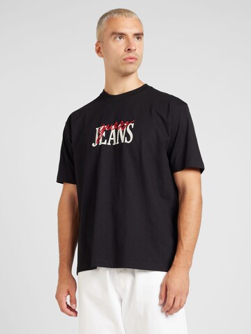 GUESS JEANS T-Shirt in Schwarz: Vorderseite
