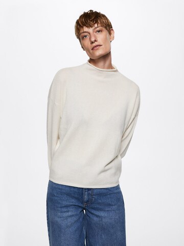 Pull-over 'Cala' MANGO en beige : devant