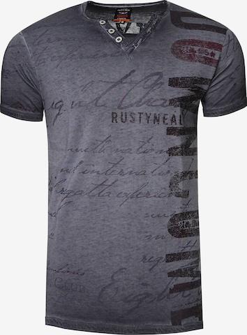 Rusty Neal T-Shirt in Grau: predná strana