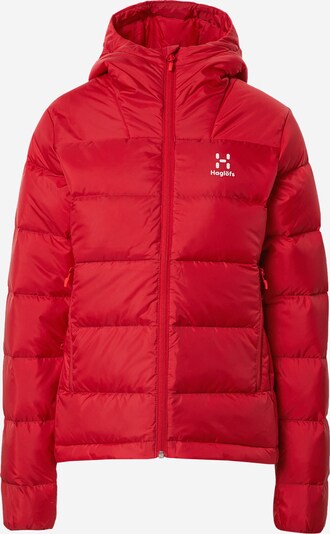 Haglöfs Outdoor jakna 'Bield' u crvena / bijela, Pregled proizvoda