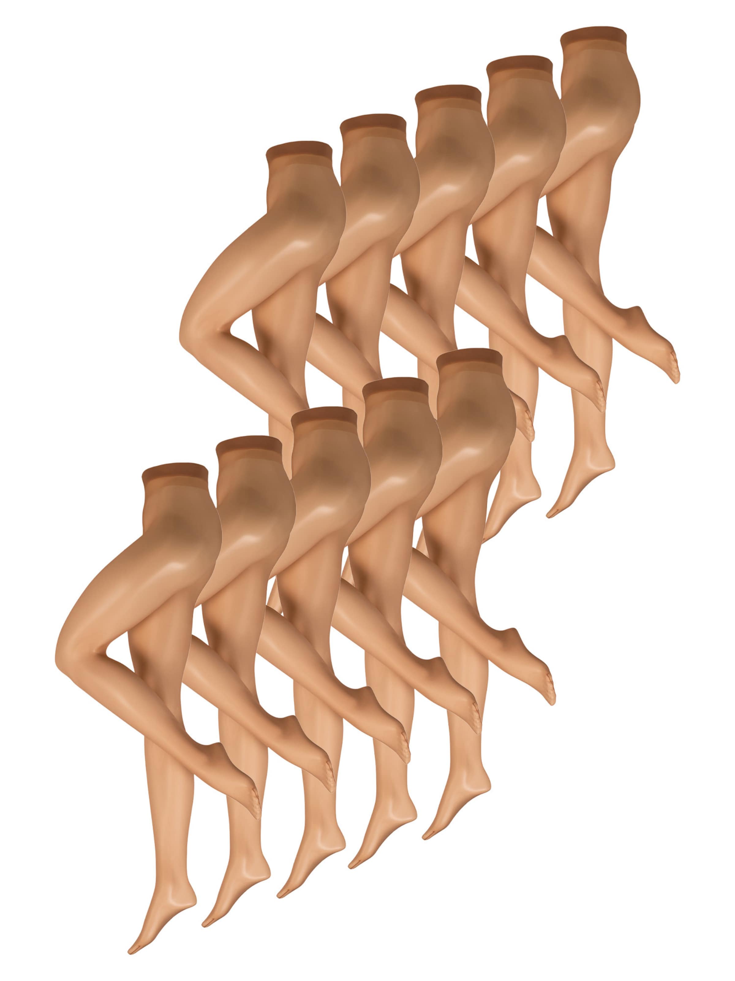 Nur Die Feinstrumpfhose ' Transparent 15 DEN ' in Braun: Vorderseite