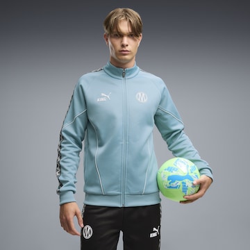 PUMA Trainingsjack 'Olympique de Marseille King Anthem' in Blauw: voorkant