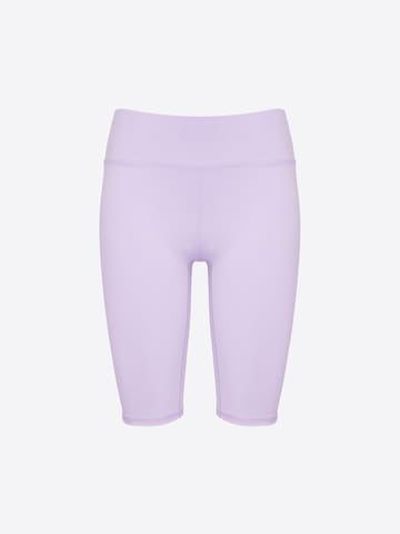 ABOUT YOU x VIAM Studio Skinny Spodnie 'TAYLOR' w kolorze fioletowy: przód