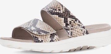 GABOR Mules in Beige: front